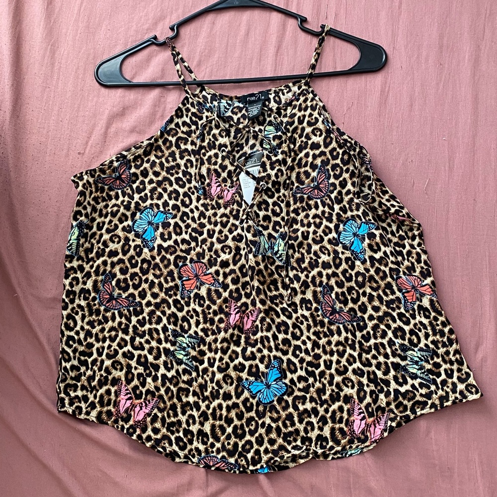 BNWT Leopard Butteryfly Blouse